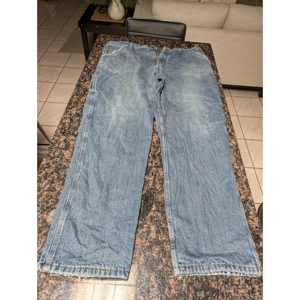GUIDE GEAR FIELD TESTED Insulated Fleece Lined Blue Carpenter Jeans Men's 40x34